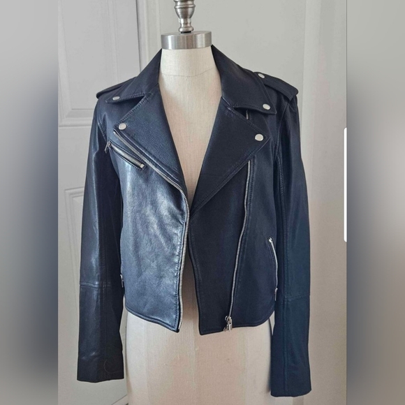 club monaco leather jacket - Picture 1 of 6